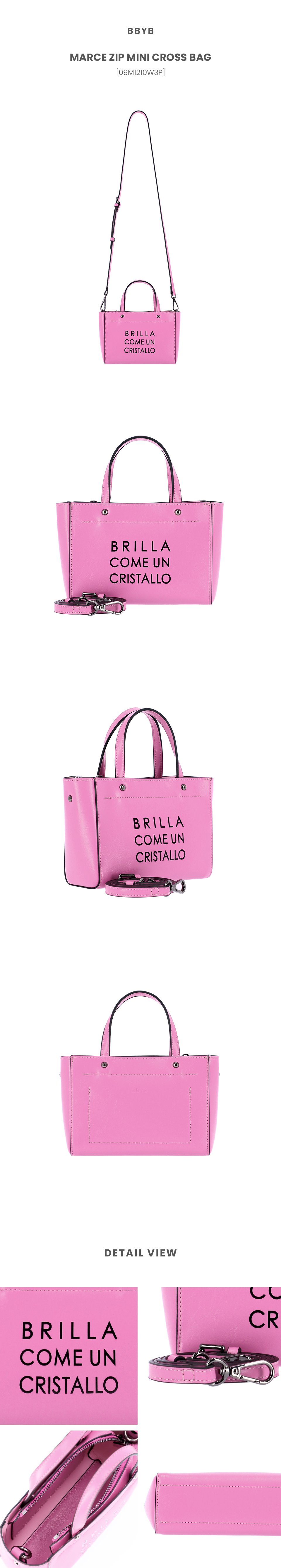MARCE Zip Mini Cross Bag (Pink)